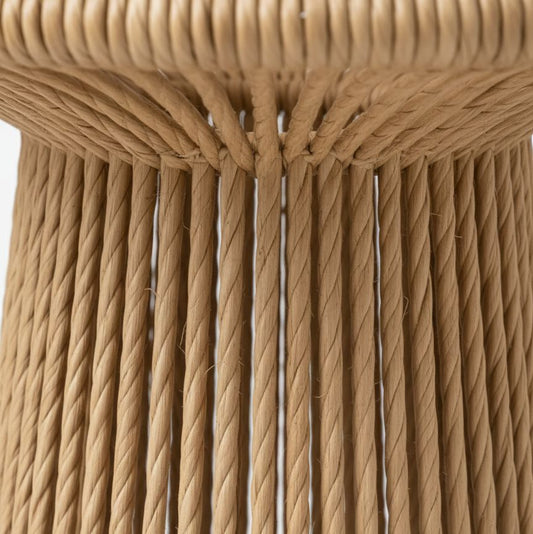 Mesa Comedor MARBELLA GLASS - Cuerda Sintética Redonda 80cm