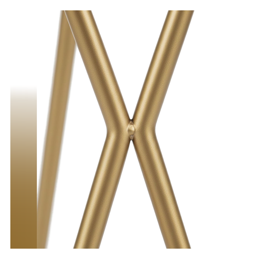 Oro Prism 2: Portamatera Dorado Geométrico