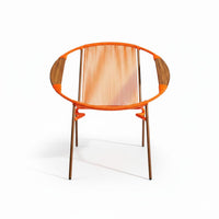 Silla Auxiliar ARTESA - Fibra Sintética Tubular y Madera de Roble