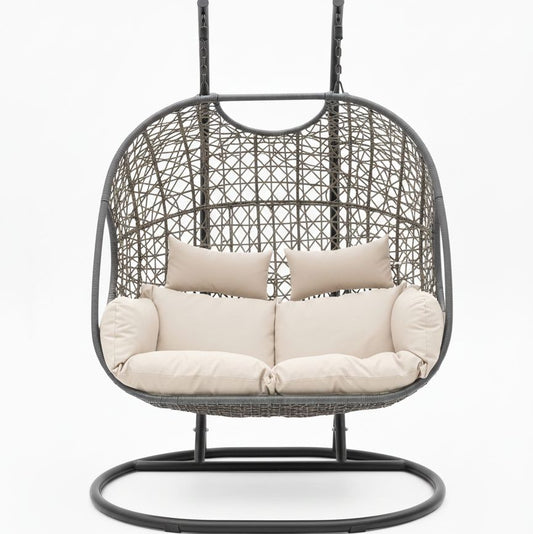 Silla Colgante MAJESTIC DOUBLE - Doble Asiento en Rattan Sintético