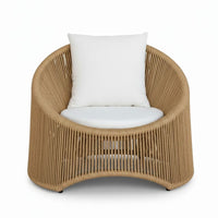 Silla Auxiliar BALI LOUNGE - Fibra Náutica con Cojines de Lona