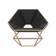 Crystalline Black â€“ SillÃ³n Auxiliar GeomÃ©trico