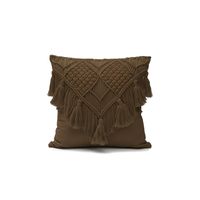 Ivory â€“ CojÃ­n de MacramÃ© con Flecos