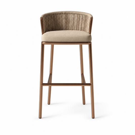Marbella Sove – silla de barra tejida con cojín