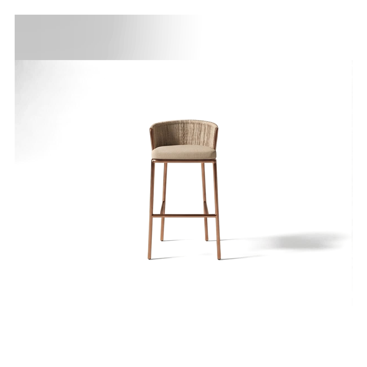 Marbella Sove â€“ Silla de Barra Tejida con CojÃ­n