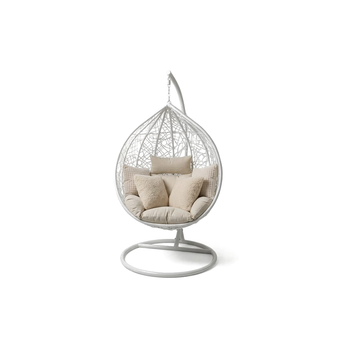 compare product Orbital White: Silla Colgante Blanca con Base