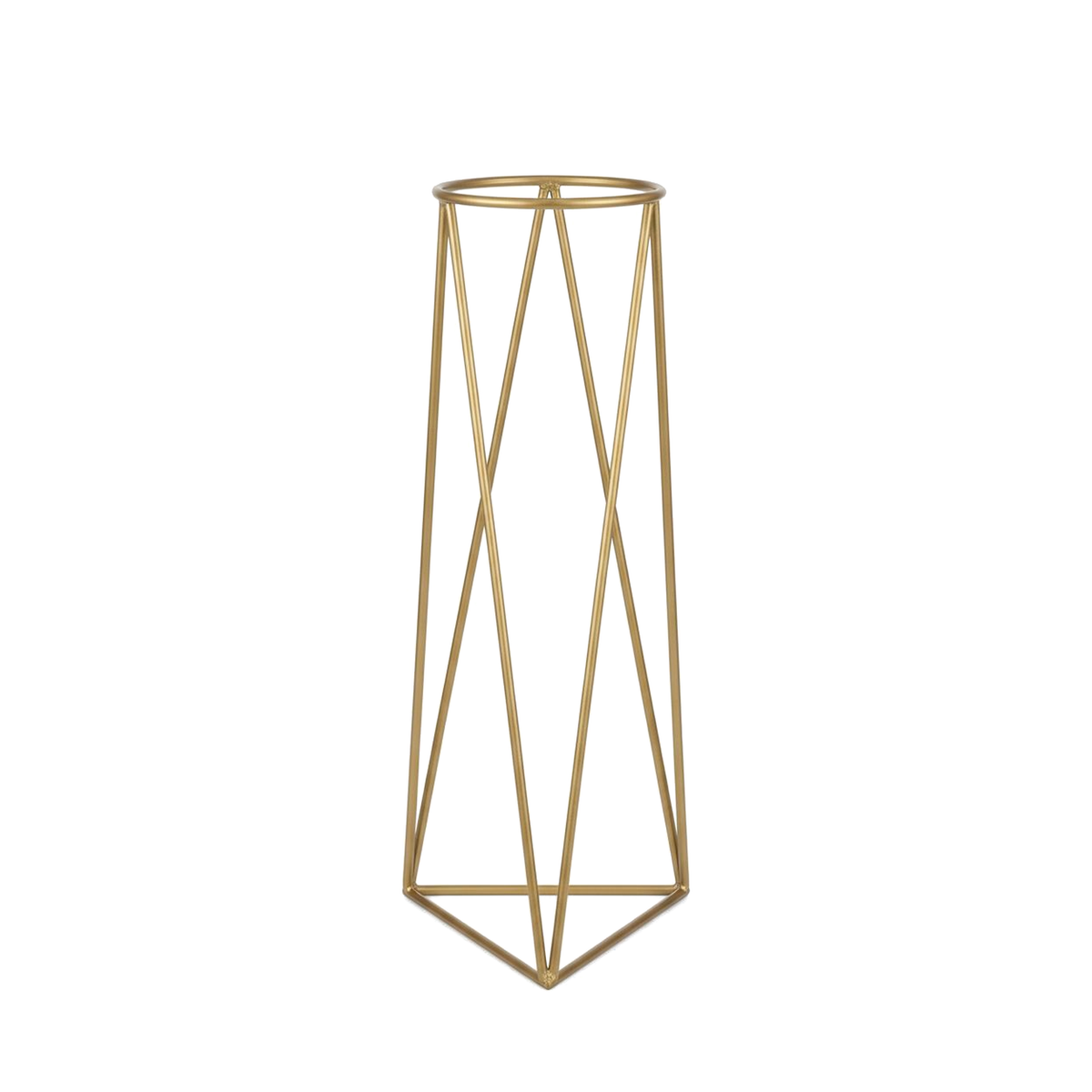 Oro Prism 2 â€“ Portamatera Dorado GeomÃ©trico