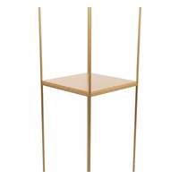 Oro Prism â€“ Pedestal Dorado con Repisa