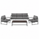 Slate – Grey Living Room Set with Black Frame