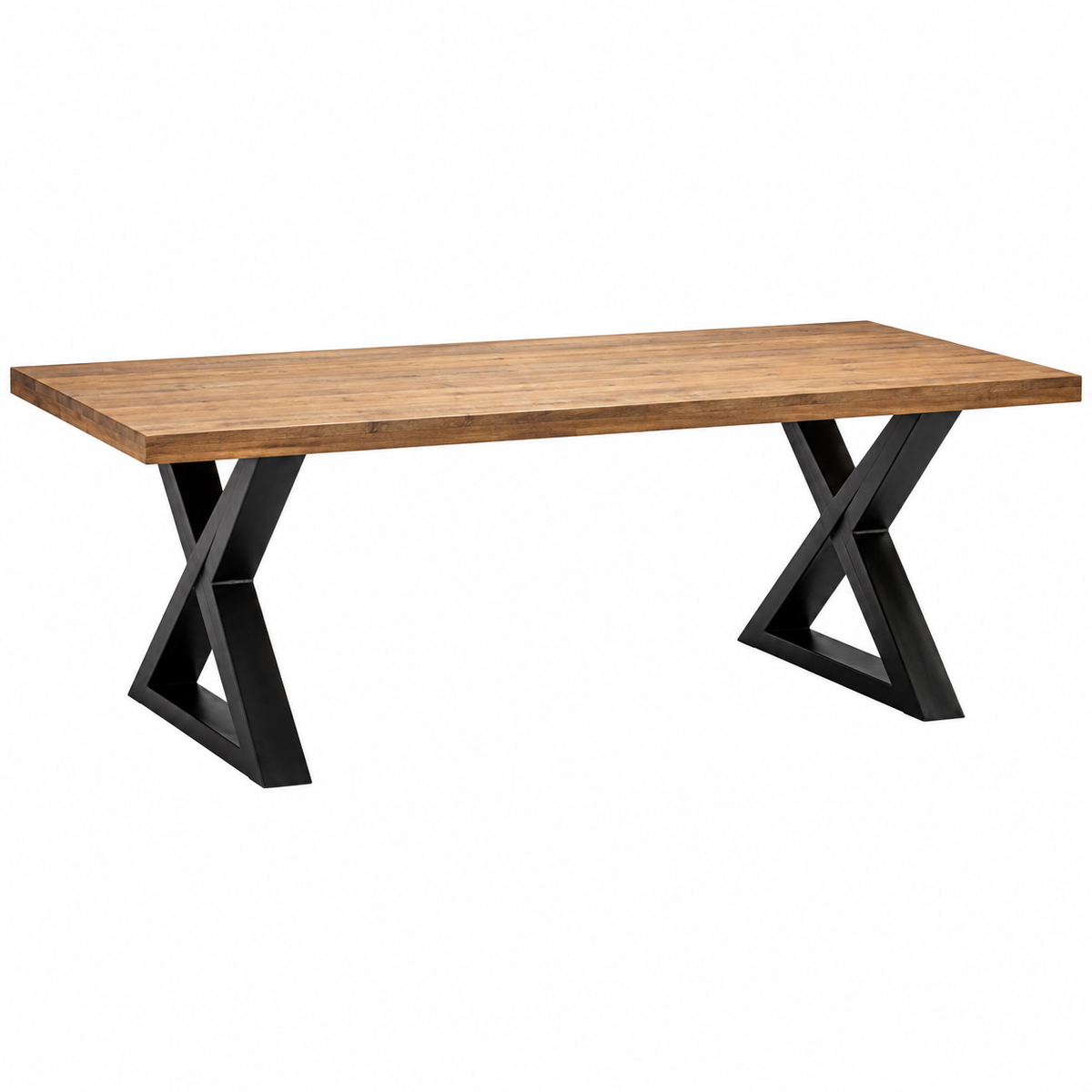 Titan – Rectangular Dining Table with Geometric Base