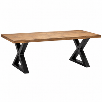 compare product Titan: Mesa de Comedor Rectangular con Base Geométrica