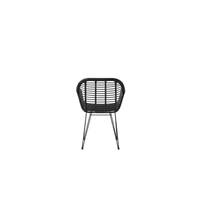 Titan â€“ Juego de Comedor Negro con Mesa de Madera