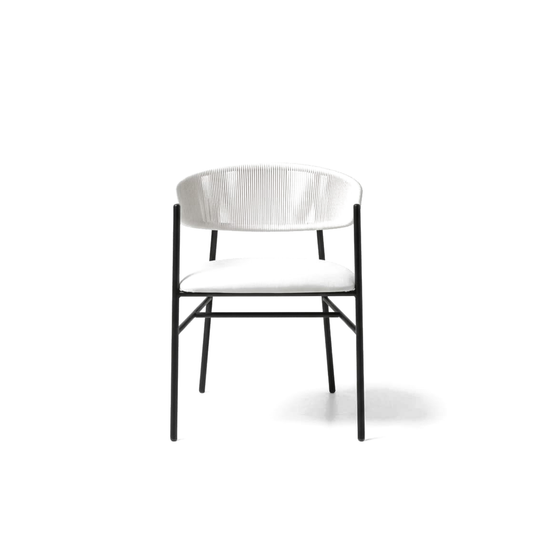 Varena â€“ Silla de Comedor Tejida con CojÃ­n