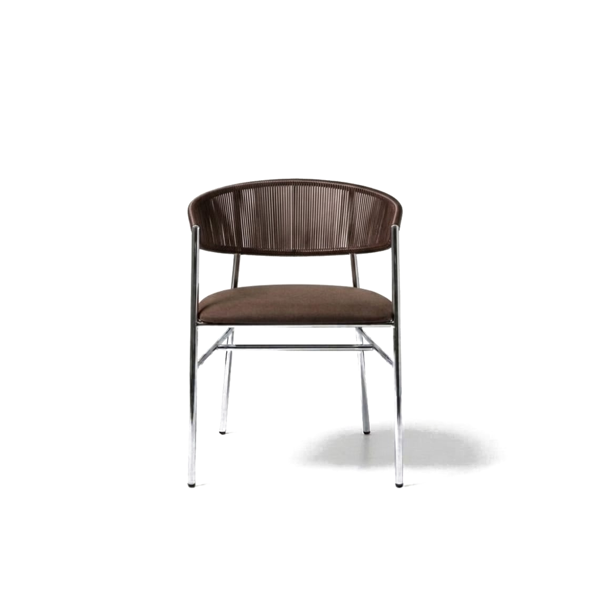 Varena â€“ Silla de Comedor Tejida con CojÃ­n