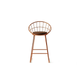 Velvet Rose â€“ Silla de Barra MetÃ¡lica con CojÃ­n